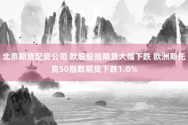 北京期货配资公司 欧股股指期货大幅下跌 欧洲斯托克50指数期货下跌1.0%