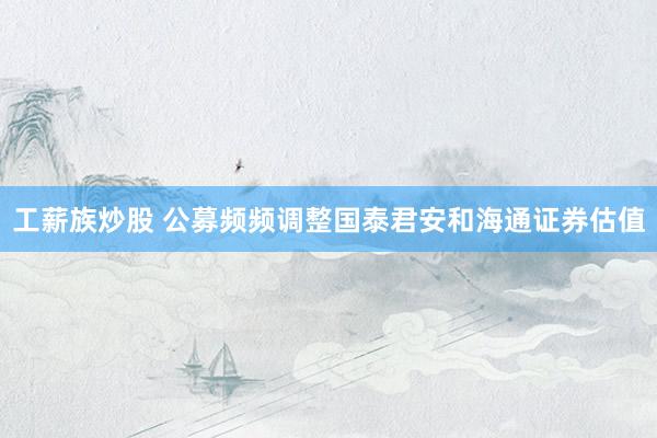 工薪族炒股 公募频频调整国泰君安和海通证券估值