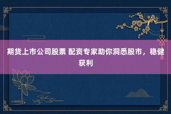 期货上市公司股票 配资专家助你洞悉股市，稳健获利